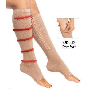 Medias de Compresión con Cremallera Unisex - Con Prescripción Médica - ORIGINAL
