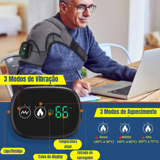 Manta ortopédica con masajeador y calefacción