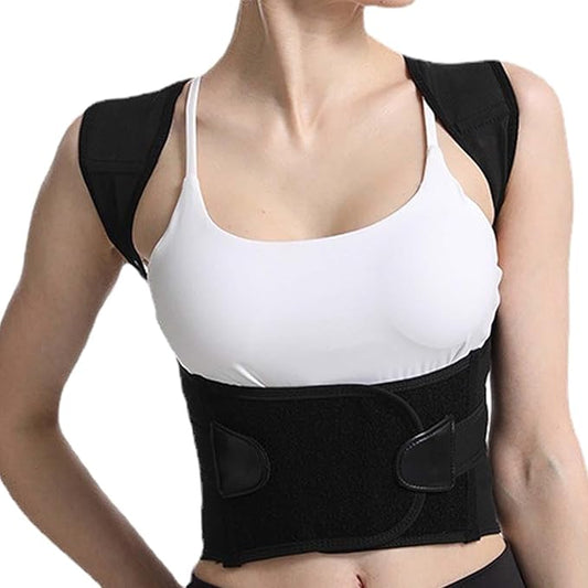 menolana – Correa correctora de espalda, cinturón para corregir la joroba, cuello transpirable, hombros cómodos, fácil de usar, faja postural para la espalda, talla XXXL