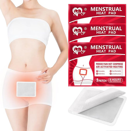 ifory Parches térmicos para cólicos menstruales – adhesivos portátiles y de viaje