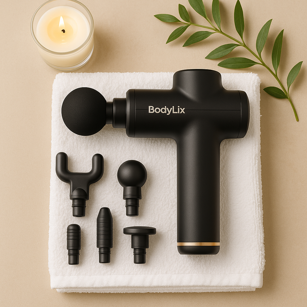 Pistola de Masaje Portátil para Aliviar Dolor, Estrés y Tensión - BodyLix