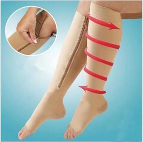 Medias de Compresión con Cremallera Unisex - Con Prescripción Médica - ORIGINAL